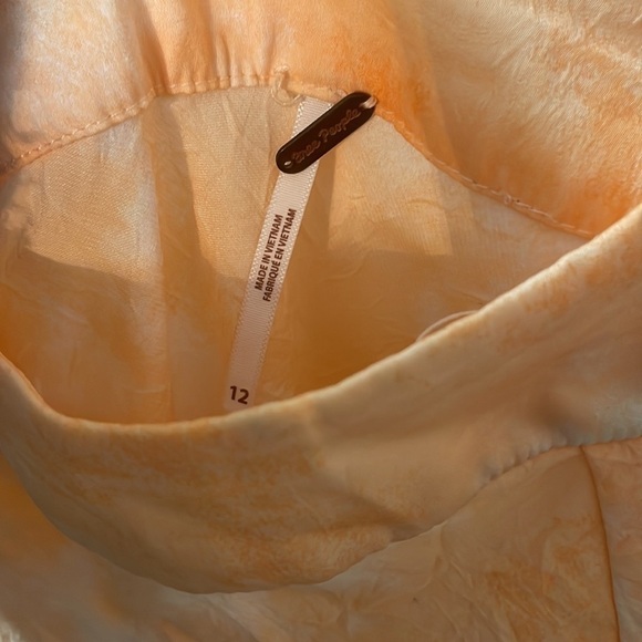 Free People Martine Peach Combo Flirt Skirt - Picture 12 of 14